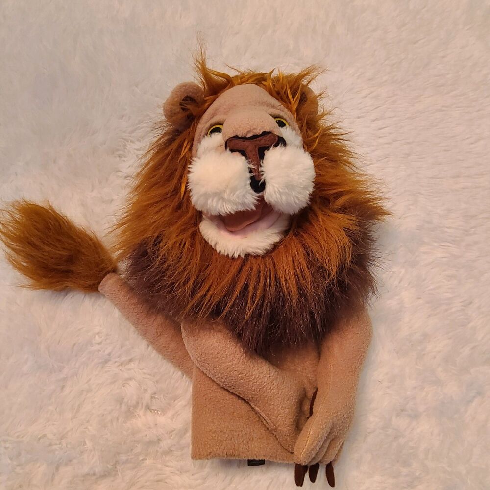 Melissa & Doug 14 Inch Lion Hand Puppet Pretend Large Mane